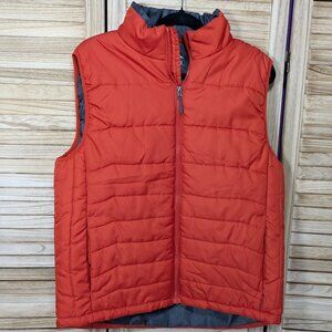 Pacific Trail Orange/Gray Puffer Vest Size Med
